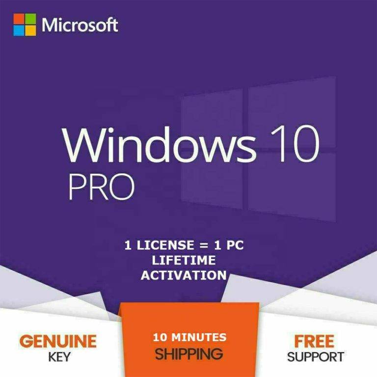 Windows 10 Pro Retail License 3264 Bit Key 2963