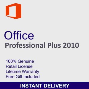 Office 2010 Professional Plus 32/64 Bit Retail License Key